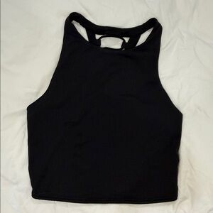 Alo Black Sleeveless Crop Top